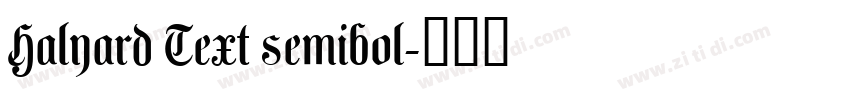Halyard Text semibol字体转换